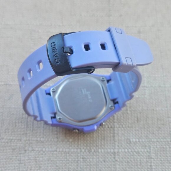 Casio Digital Wristwatch Blue Rubber Strap Multi Functional Illuminator Watch - Picture 7 of 11